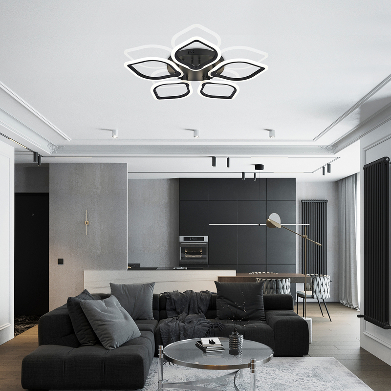 Потолочная люстра Natali Kovaltseva Real LED LAMPS 81200 BLACK
