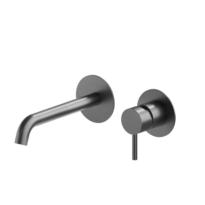 Newform X-Steel 316 Смеситель для раковины, встраиваемый, внешняя часть, цвет: PVD brushed gun metal