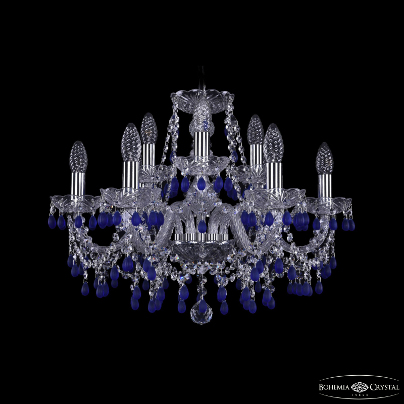 Подвесная люстра Bohemia Ivele Crystal 1410/6+3/195 Ni V3001