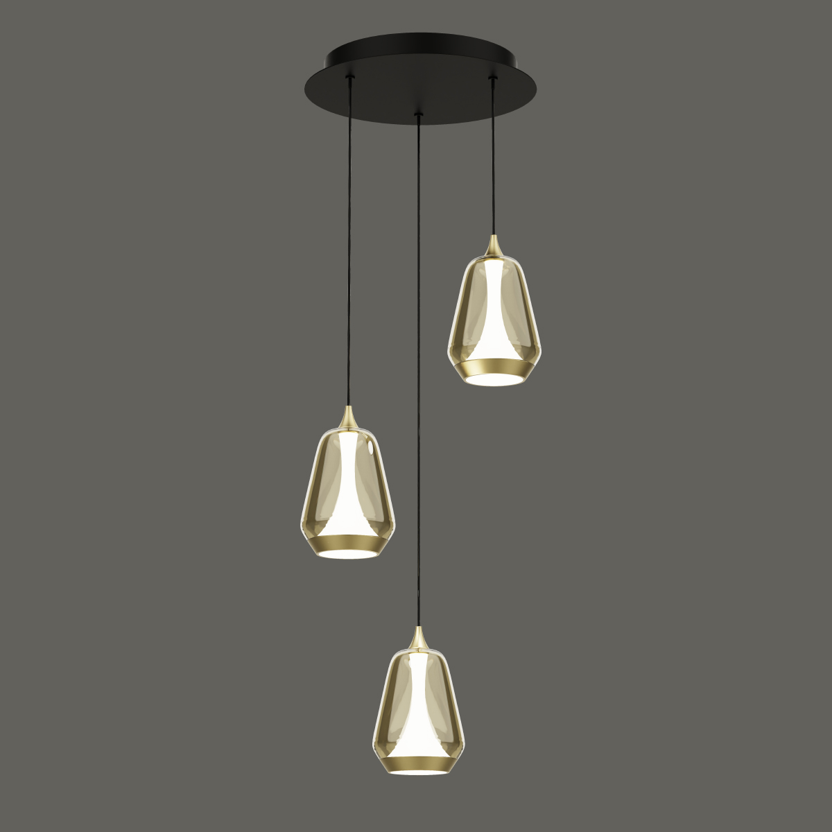 Подвесной светильник Delight Collection MD24001011-3A brass/champagne