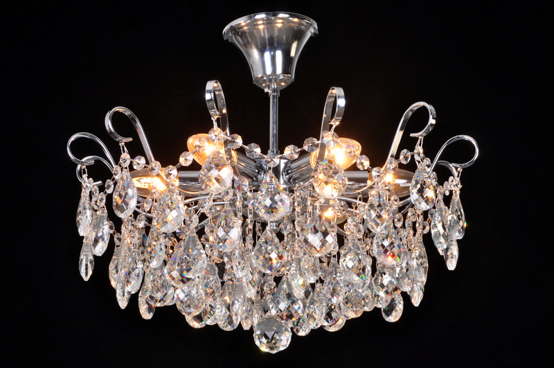 Потолочная люстра Natali Kovaltseva HAPPY DIAMONDS I 11546/6C CHROME