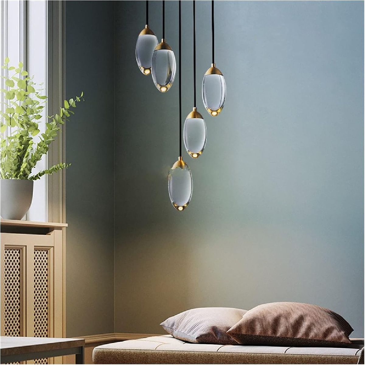 Каскадная люстра DeLight Collection Celestial MT8848-5H brass