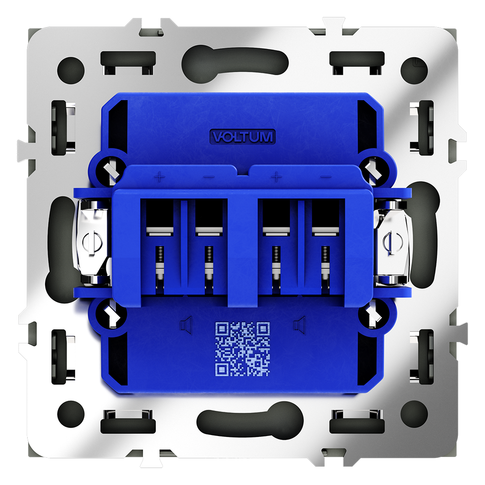 Розетка акустическая Voltum S70 VLS060308 (черный матовый)