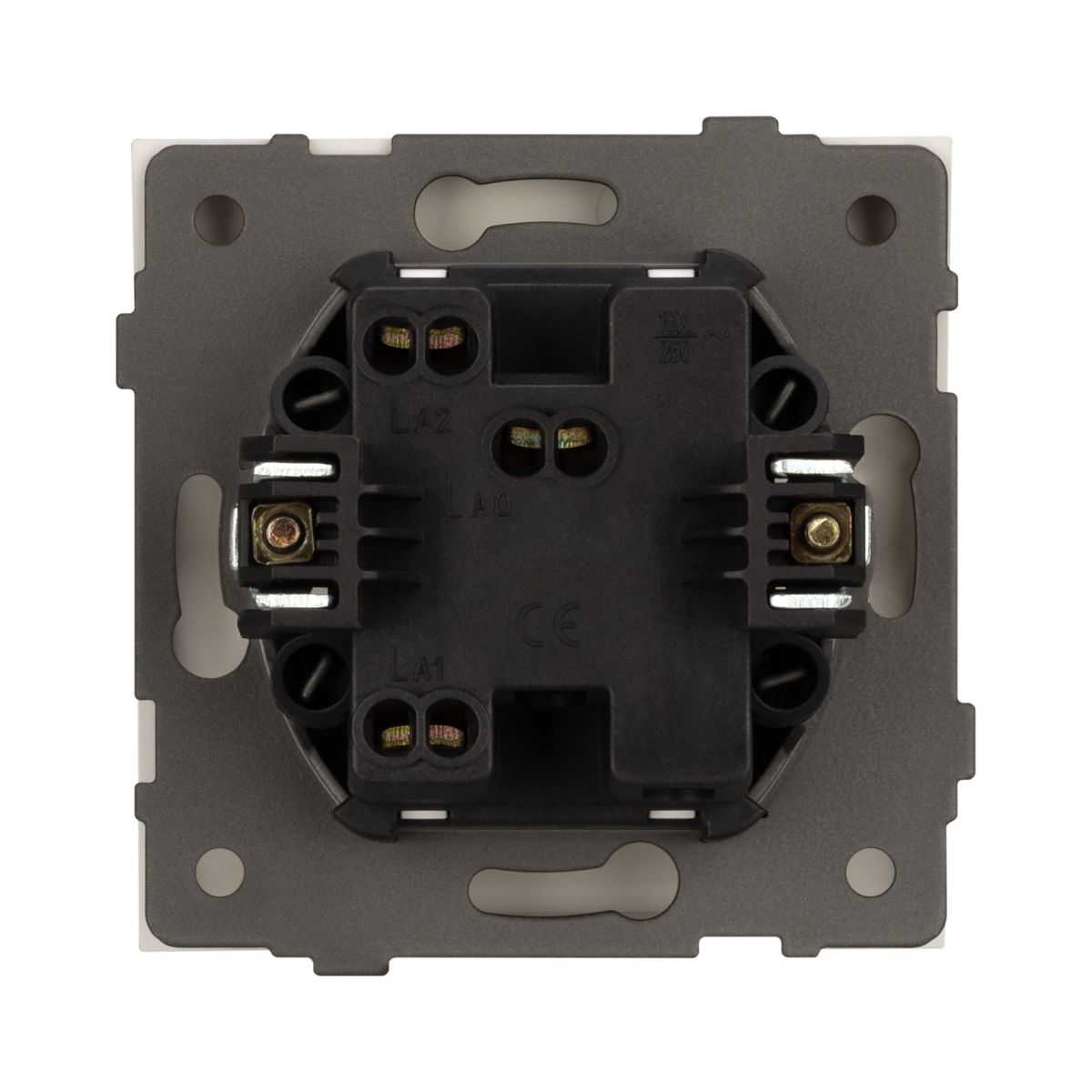 Механизм выключателя одноклавишный проходной Arlight SWT-TENDO-MKP1-SFPL-WH (230V, 10A) 054582