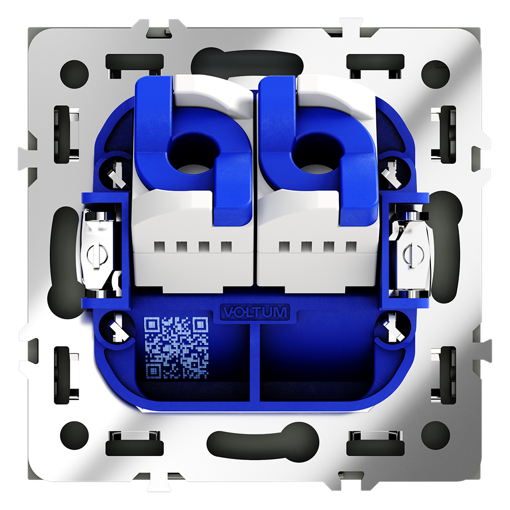 Розетка компьютерная двойная Voltum S70 VLS060207 (графит)