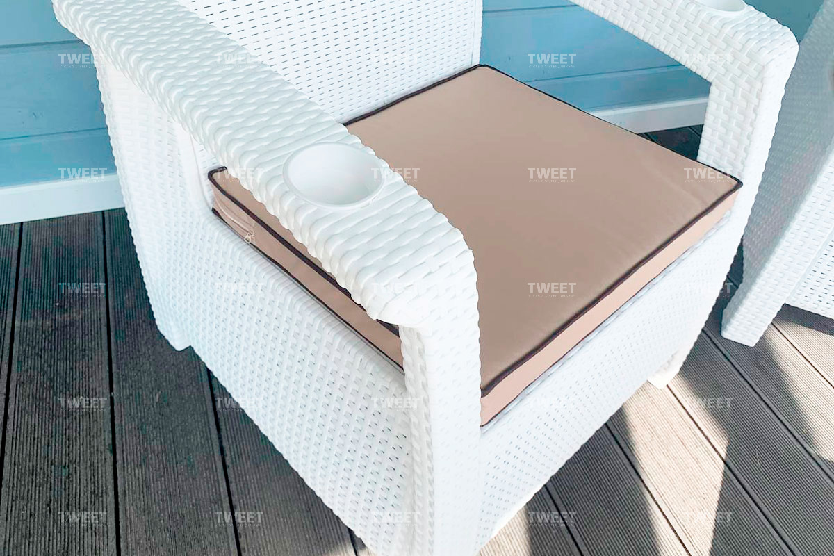 Комплект уличной мебели TWEET Terrace Set, белый