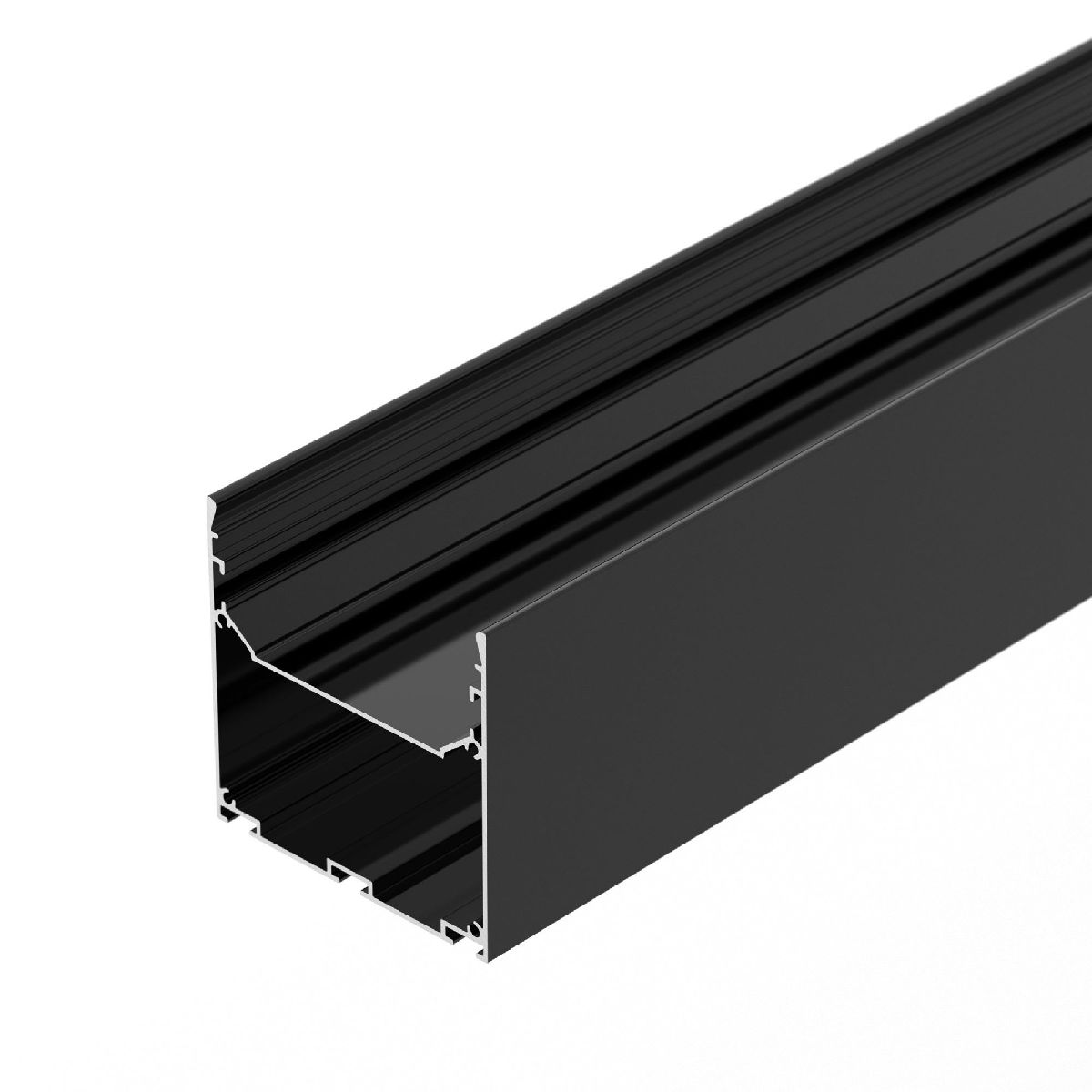 Алюминиевый профиль Arlight LINE-S-7575-3000 BLACK 041857