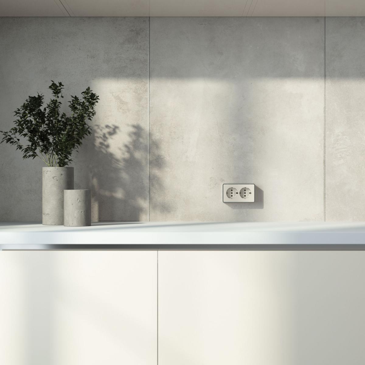 Розетка двойная с заземлением Werkel Gallant слоновая кость W5072103 4690389164668