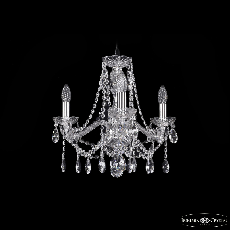 Подвесная люстра Bohemia Ivele Crystal 1413/3/165 Ni