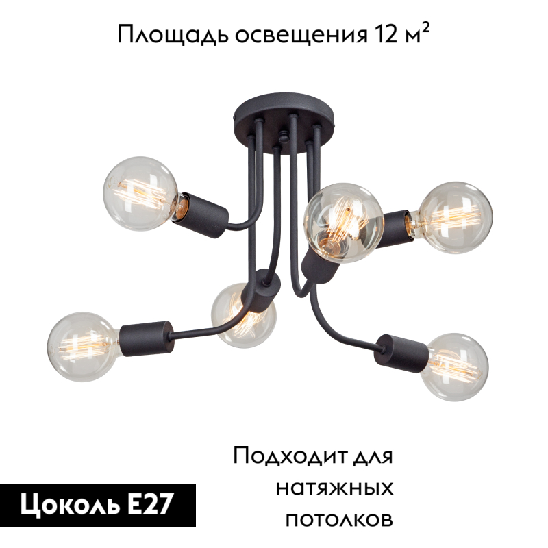 Потолочная люстра Vitaluce V4960-1/6PL