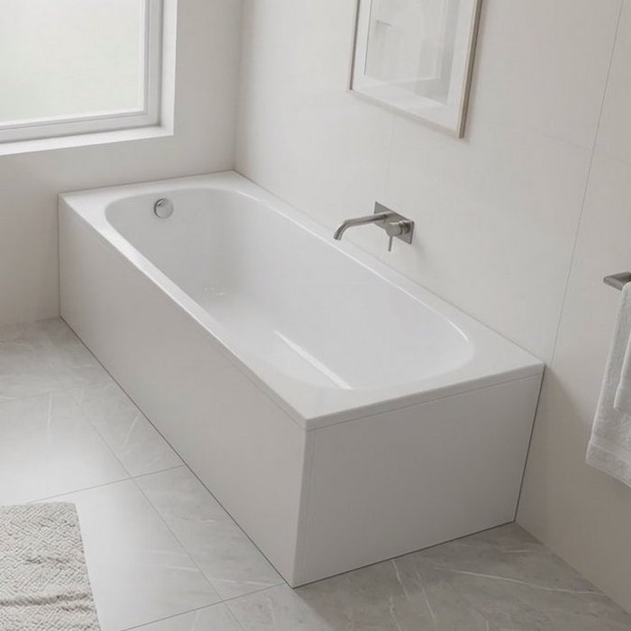 Ideal Standard i.life Ванна 170x70 см, встраиваемая, акрил, без панелей, перелива, без ножек, цвет: белый глянец