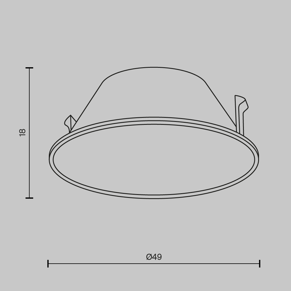 Декоративная рамка-отражатель Maytoni Wise Ring057-7-MG