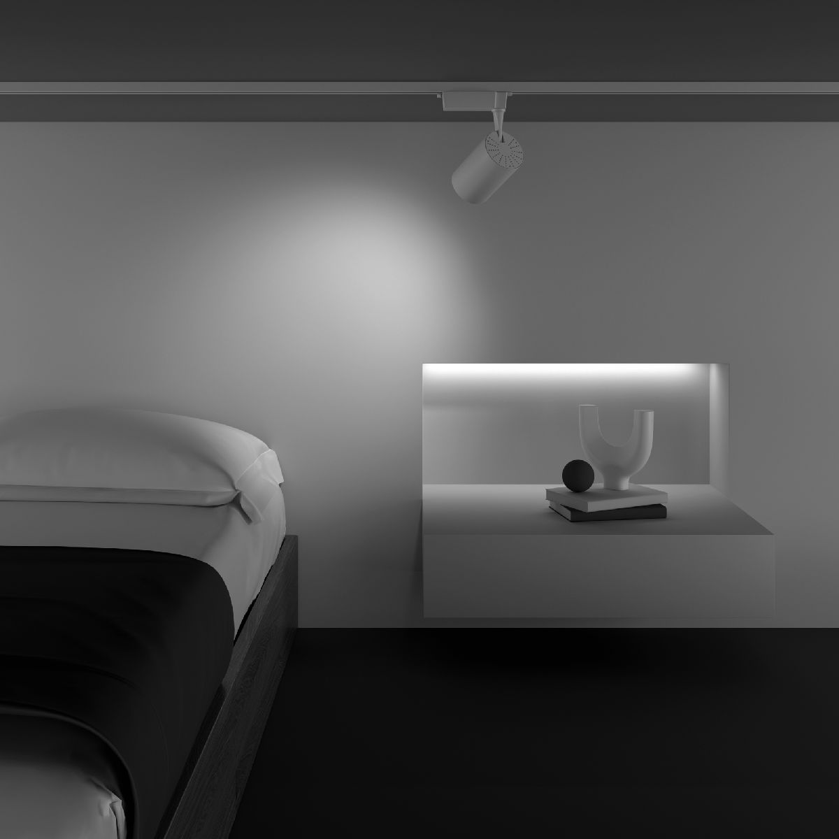 Трековый светильник Maytoni Technical Vuoro TR003-1-26W3K-W-W