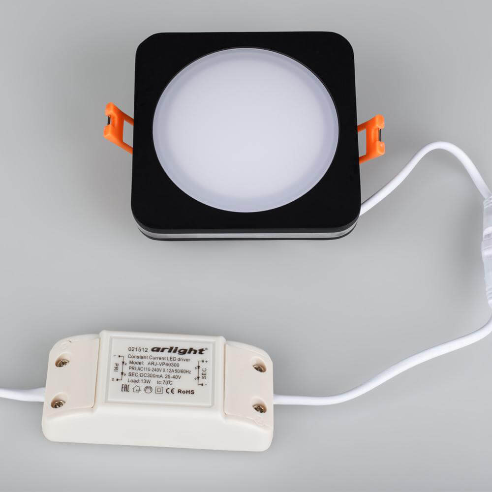 Влагозащищенный светильник Arlight LTD-96x96SOL-BK-10W Day White 022008