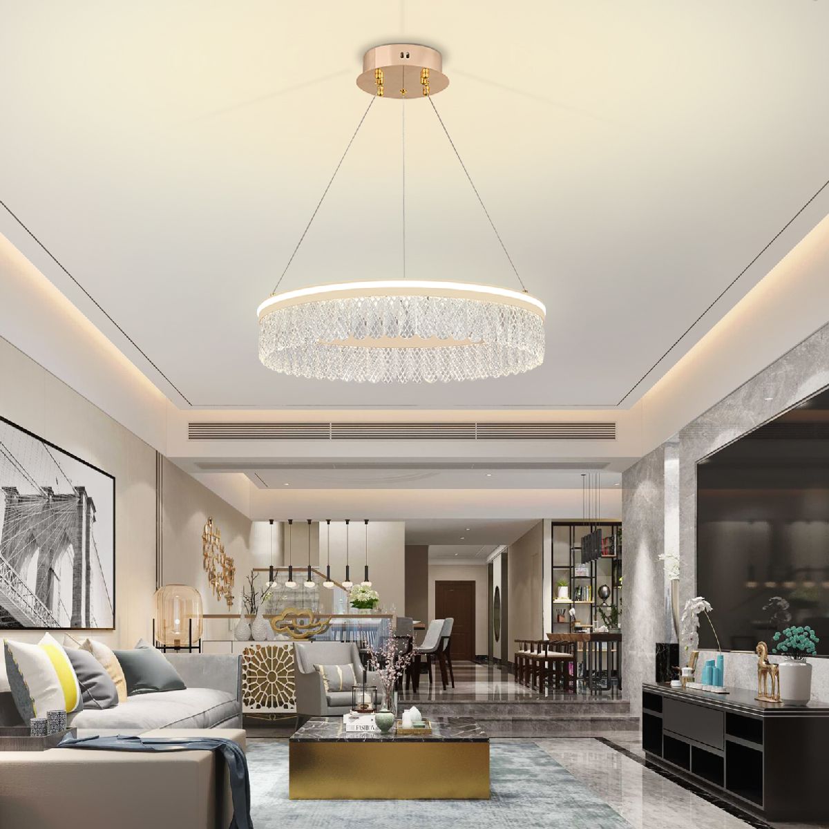 Подвесная люстра Natali Kovaltseva HIGH-TECH LED LAMPS 82051