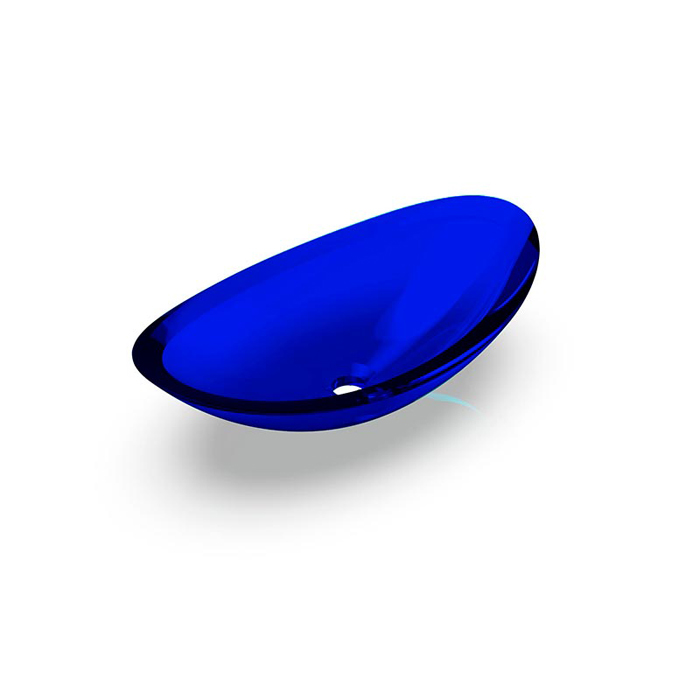 Knief Charm Shape Раковина накладная 58.1x33.1x16.9см, без отв., из полимерного материала, цвет: Marine blue # XXX