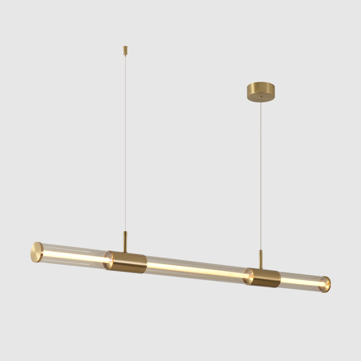 Подвесной светильник Crystal Lux LINEUP SP24W LED BRASS