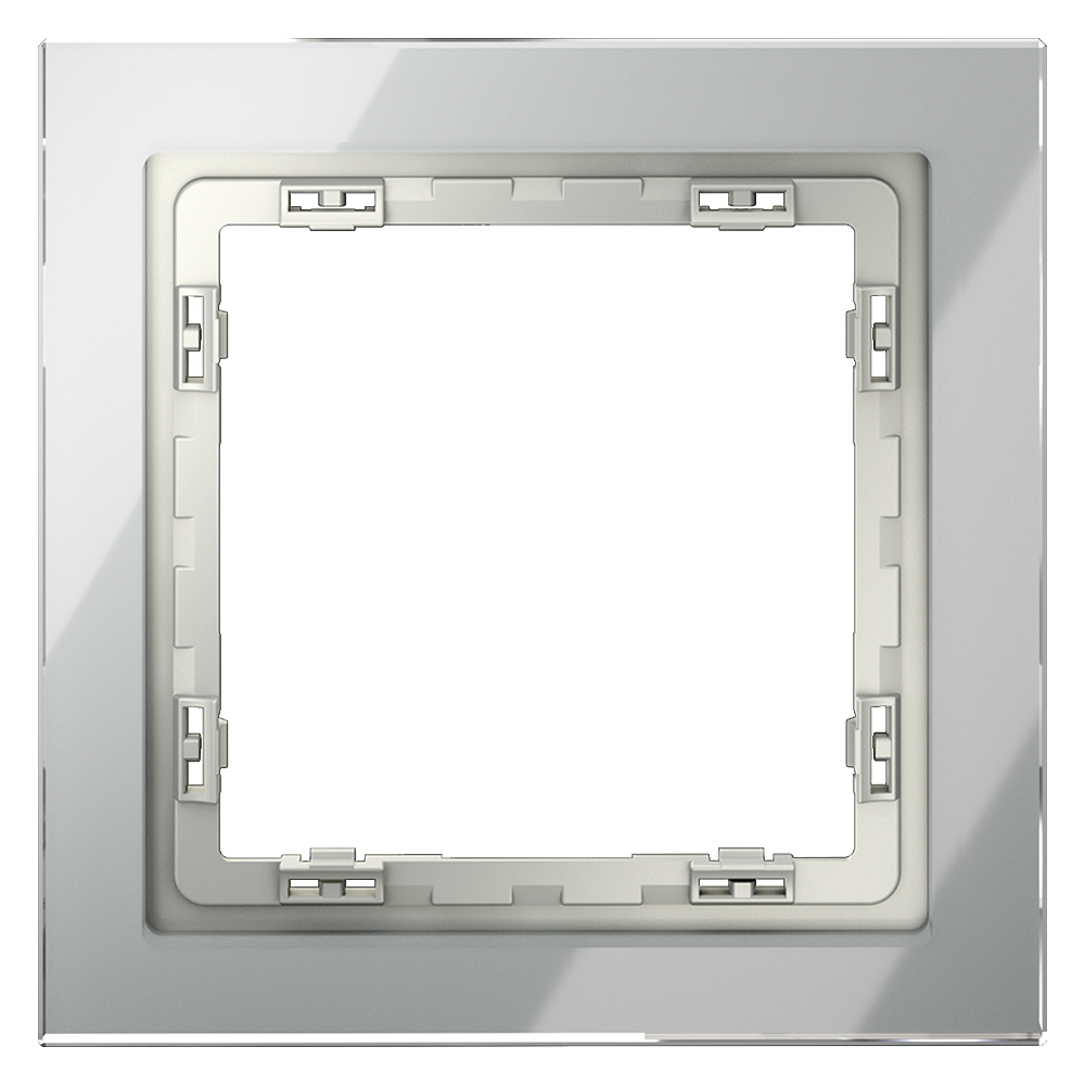 Рамка на 1 пост Voltum S70 VLS110105 (сталь, стекло)