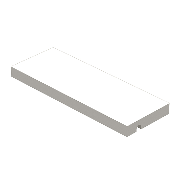 Ritmonio Brass Полочка L260 (для использования с прутком) из Solid Surface, цвет: белый