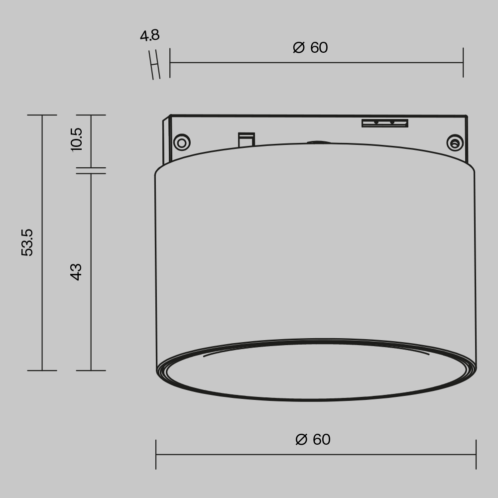 Трековый магнитный светильник Maytoni Alfa S TR188-1-5W2.7K-M-B