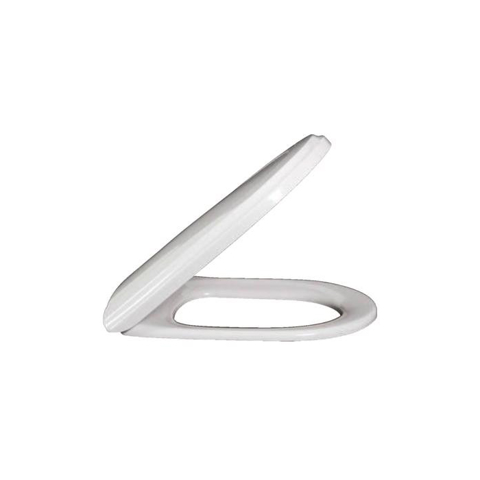 Villeroy&Boch Hommage Сиденье с крышкой для унитаза, SoftClose, цвет: белый/нержавеющая сталь