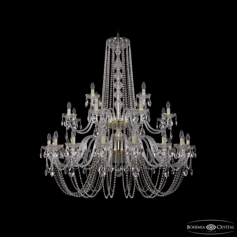 Подвесная люстра Bohemia Ivele Crystal 1402/16+8+4/460/2d G