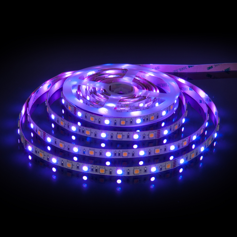 Светодиодная лента Elektrostandard 24V 14,4W 60Led 5050+5050 IP20 MIX RGB/теплый белый, 5м 4690389172250
