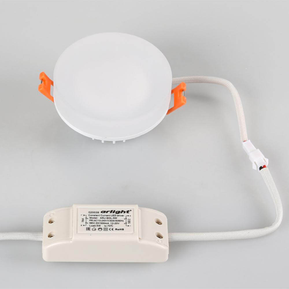 Встраиваемый светильник Arlight LTD-80R-Opal-Roll 5W Warm White 020809