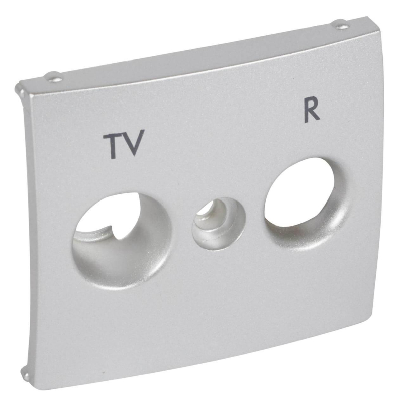 Лицевая панель Legrand Valena розетки TV-FM алюминий 770265