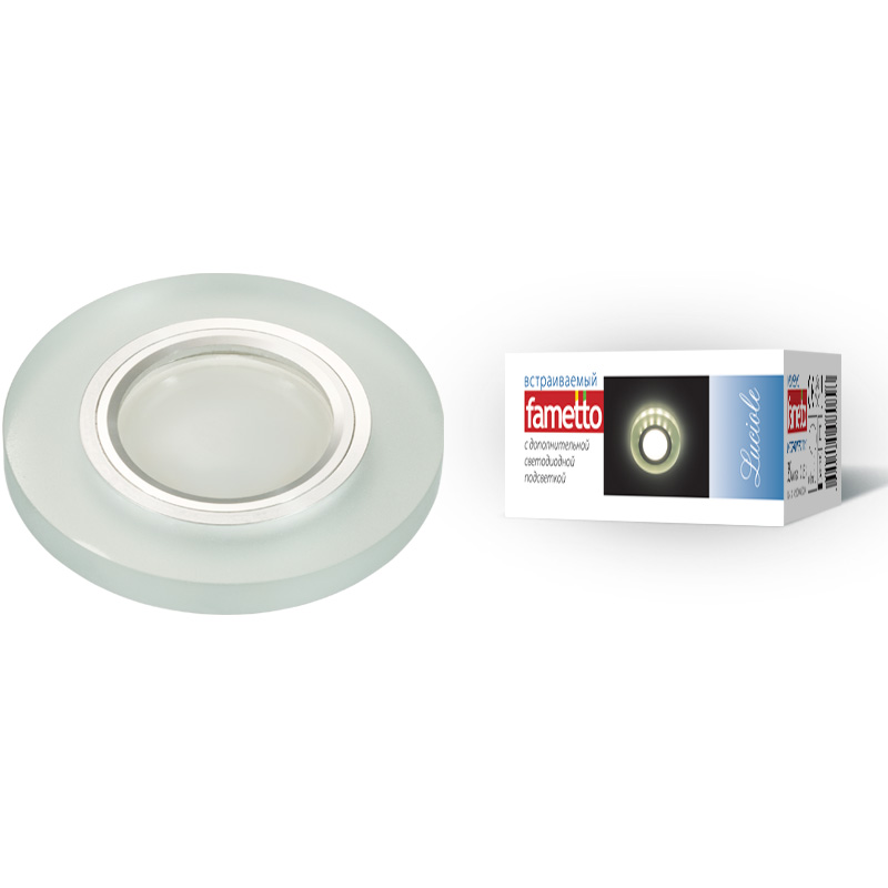 Встраиваемый светильник Fametto Luciole DLS-L112 GU5.3 CHROME/MATT CLEAR