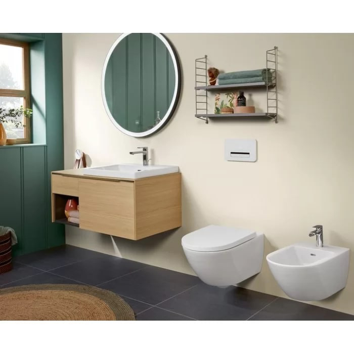 Villeroy&Boch Subway 2.0 Биде подвесное 37.5х56.5х28см., 1 отв., цвет: альпийский белый