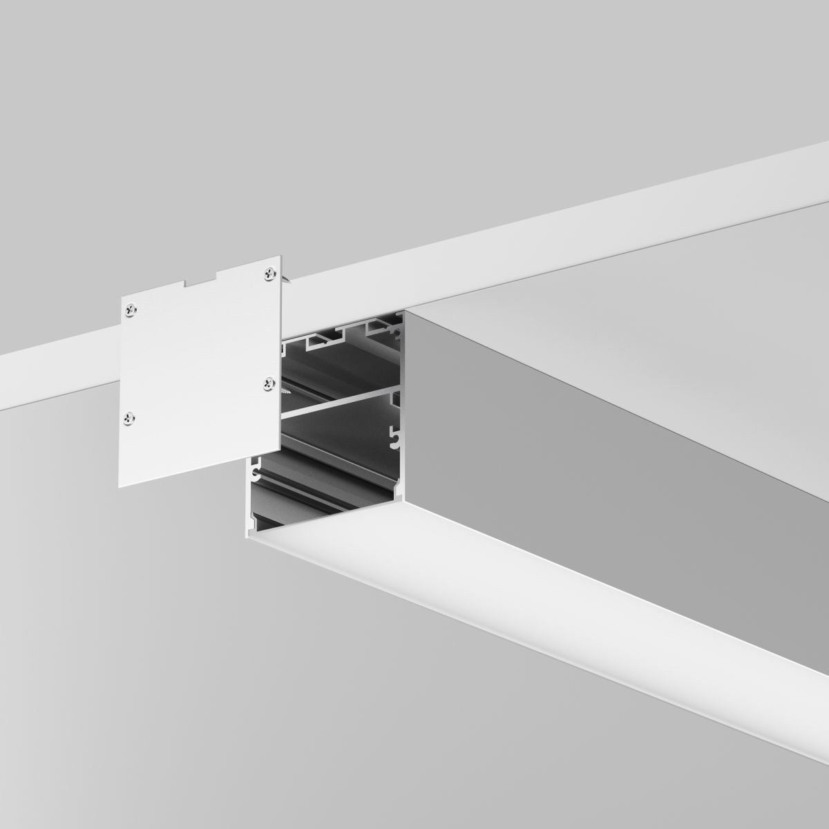 Алюминиевый профиль накладной-подвесной 50x50 Maytoni Led Strip ALM-5050T-S-3M 633007