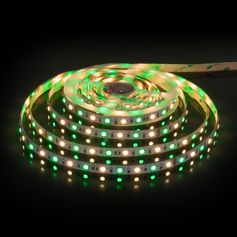 Светодиодная лента Elektrostandard 24V 14,4W 60Led 5050+5050 IP20 MIX RGB/теплый белый, 5м 4690389172250