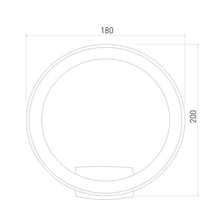 Уличный настенный светильник Elektrostandard Ring 4690389175985