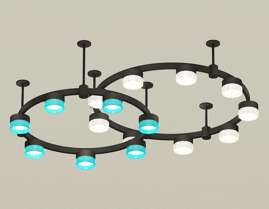 Комплект подвесного светильника Ambrella Light Techno Ring XR92221210 (A9222, A9227, C9238, C9232, N8480, N8488)