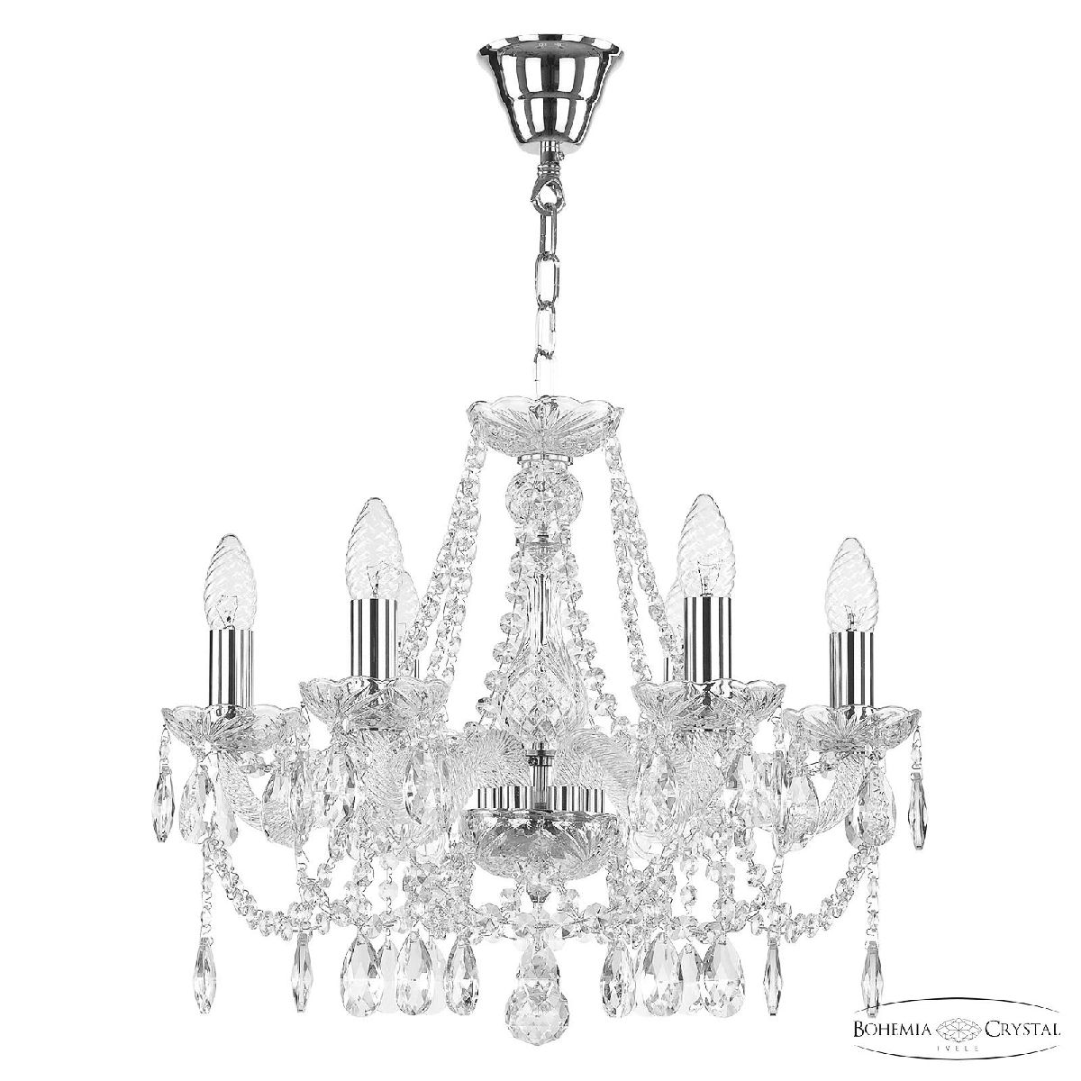 Подвесная люстра Bohemia Ivele Crystal 107/6/165 Ni