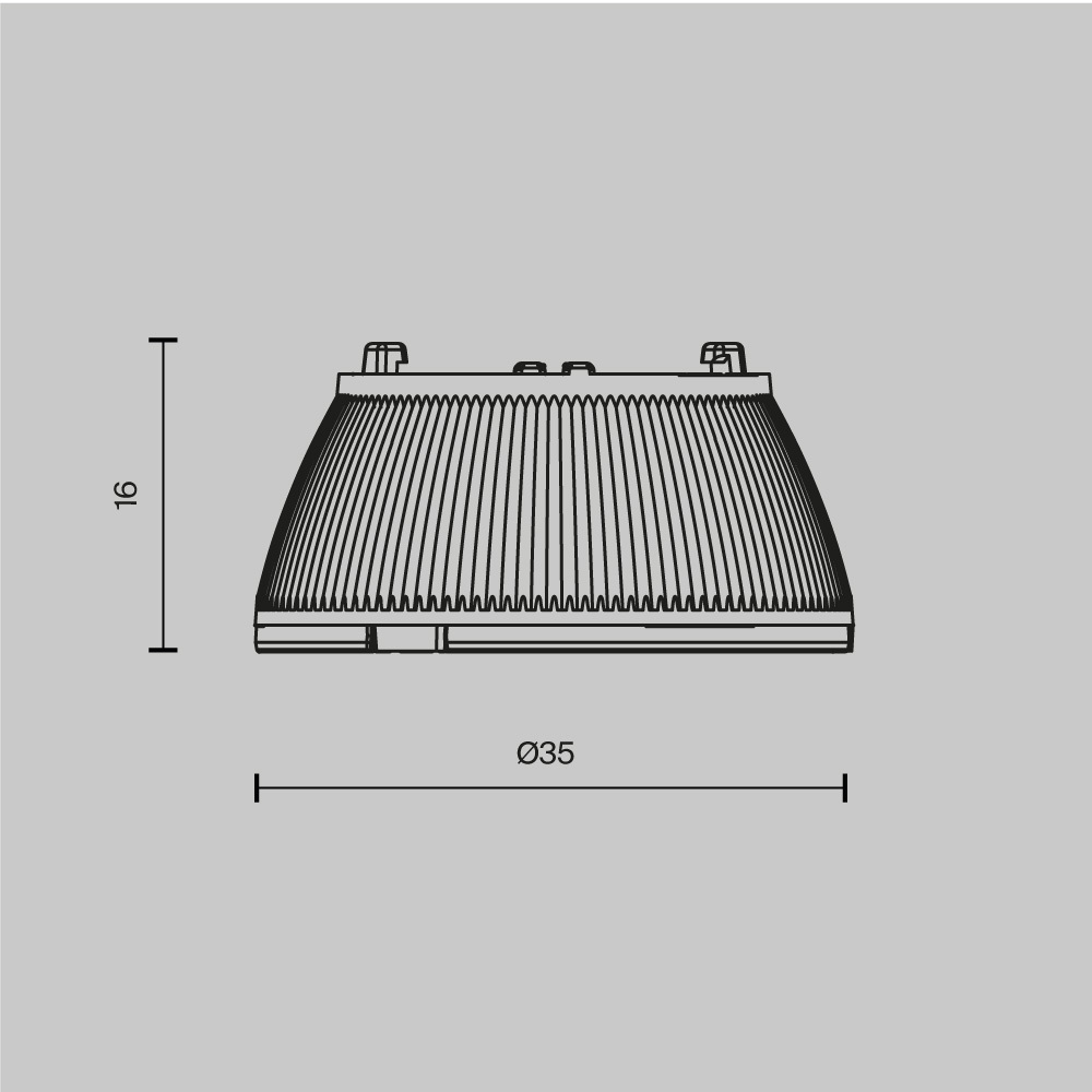 Линза для светильников 10Вт 15° Maytoni Dip Lens001D35-10W