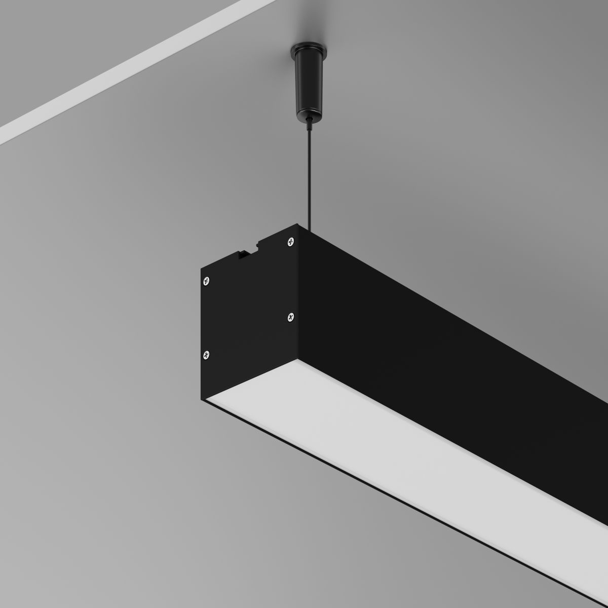 Алюминиевый профиль накладной-подвесной 50x50 Maytoni Led Strip ALM-5050T-B-2M 633008