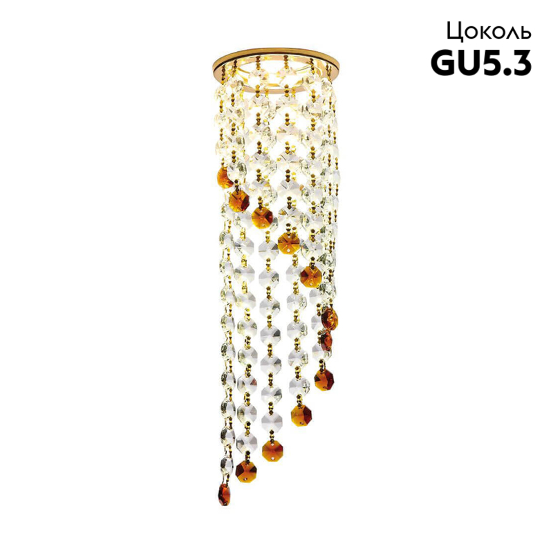 Встраиваемый светильник Ambrella Light K3440 CL/BR/G