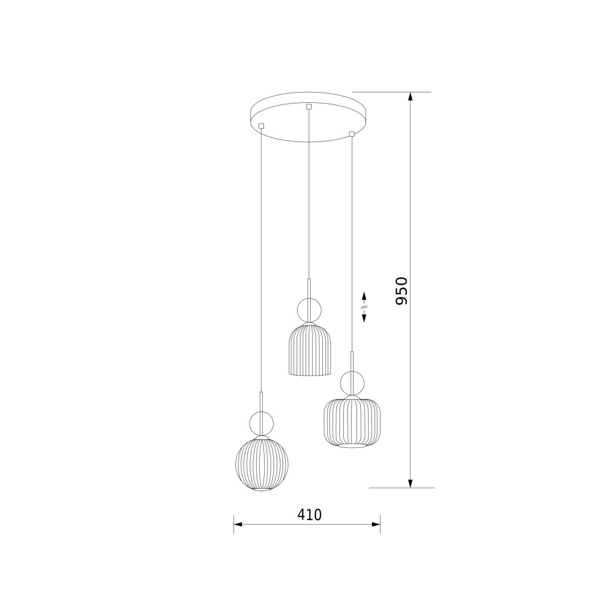 Подвесной светильник TK Lighting 11041 Sophia Cognac a071824