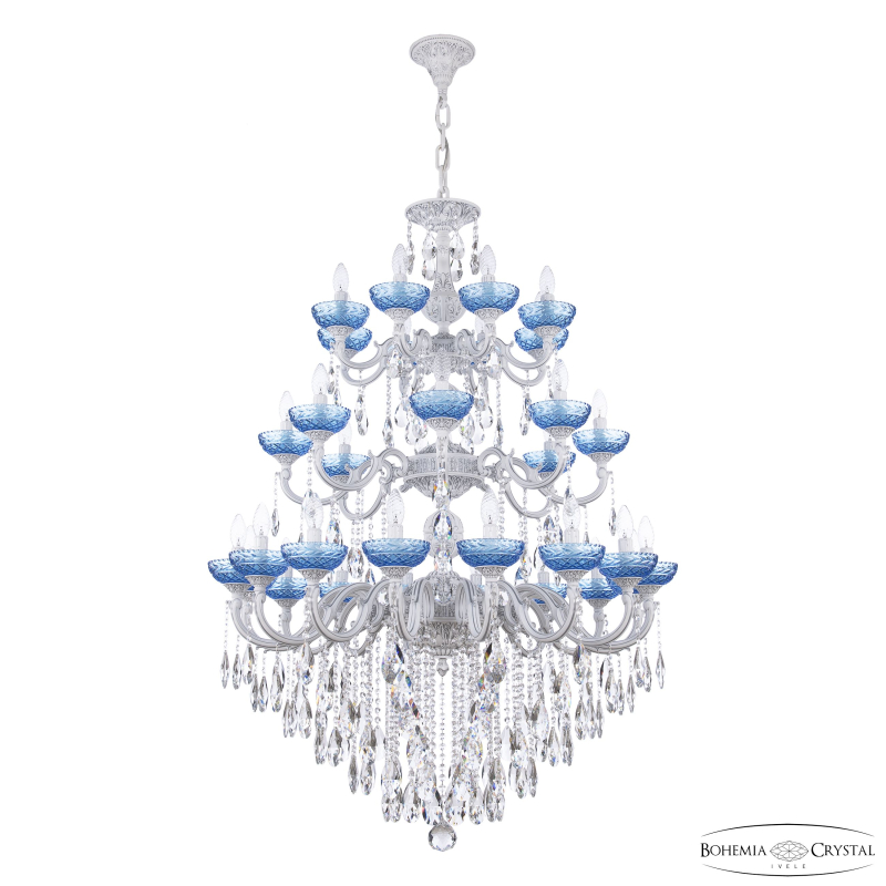 Подвесная люстра Bohemia Ivele Crystal AL78101/16+8+8/300/3d B WMN P Aquamarine/M-1F