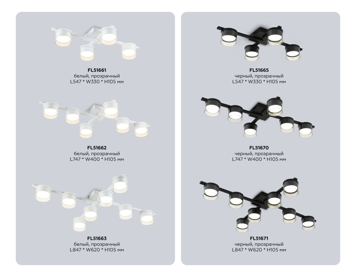 Потолочный светильник Ambrella Light Comfort FL51663