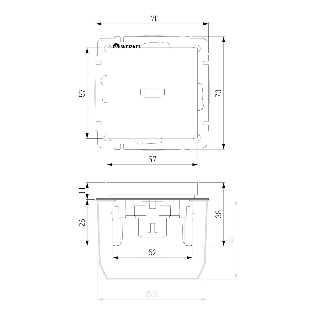 Розетка HDMI Werkel слоновая кость W1186003 4690389155871 a051487