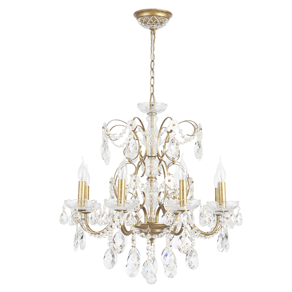 Подвесная люстра Crystal Lux ODELIS SP8 GOLD