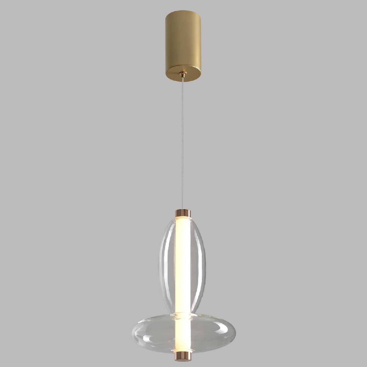 Подвесной светильник Crystal Lux QUASAR SP7W LED TRANSPARENT
