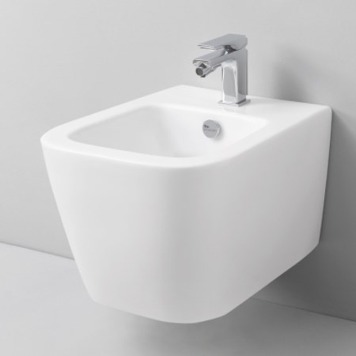 Artceram A16 MINI Биде подвесное 36х45 см, с 1 отв под смеситель, с креплениями, цвет: белый