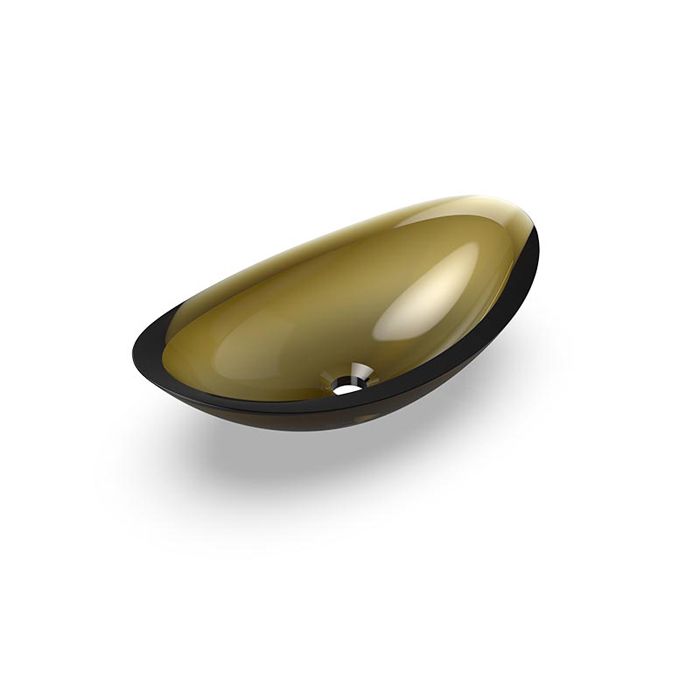 Knief Charm Shape Раковина накладная 58.1x33.1x16.9см, без отв., из полимерного материала, цвет: Pyrit # 030