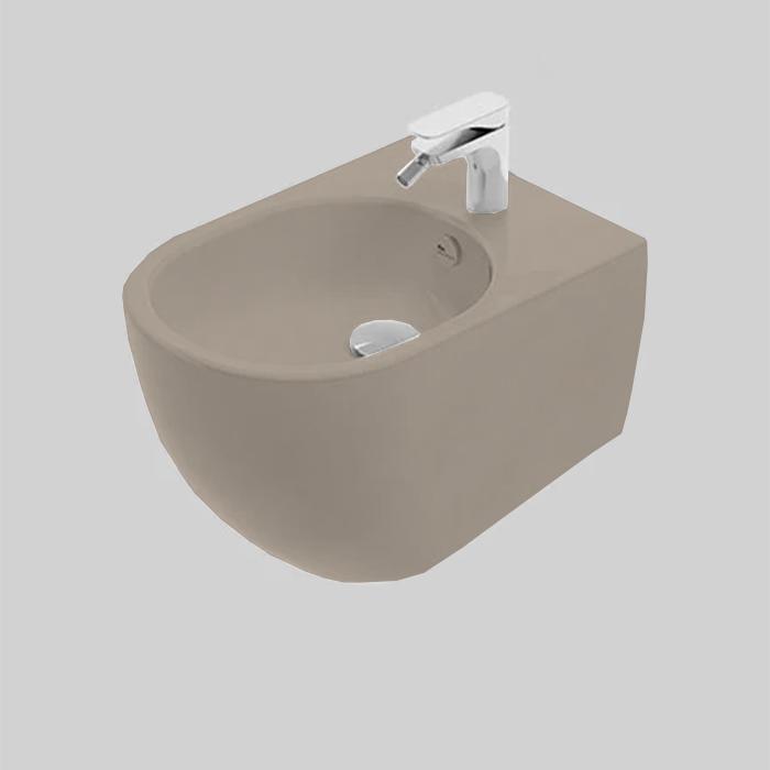 Artceram Vita Биде подвесное 37х53см., 1 отв., покрытие Saniglaze, цвет: matera