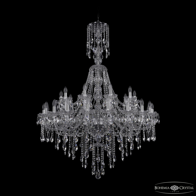 Подвесная люстра Bohemia Ivele Crystal 1415/20+10/400/XL-154 Ni