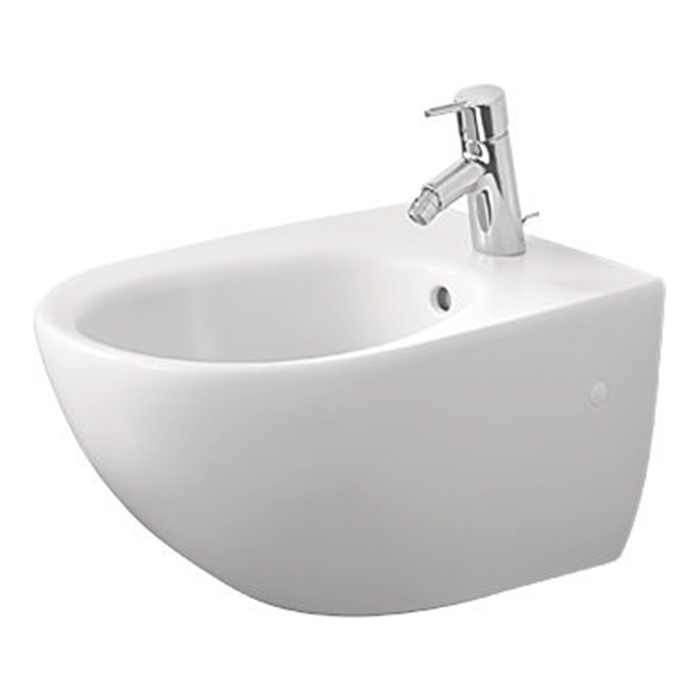 Duravit Architec Биде подвесное с перел., с плоскостью под смес.,вкл. крепление Durafix, 36х58см., цвет: белый
